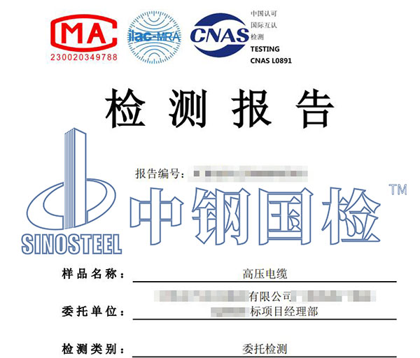 高壓電纜耐壓試驗(yàn)報(bào)告